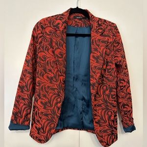Red & Navy Blazer - sz small. (Like new)